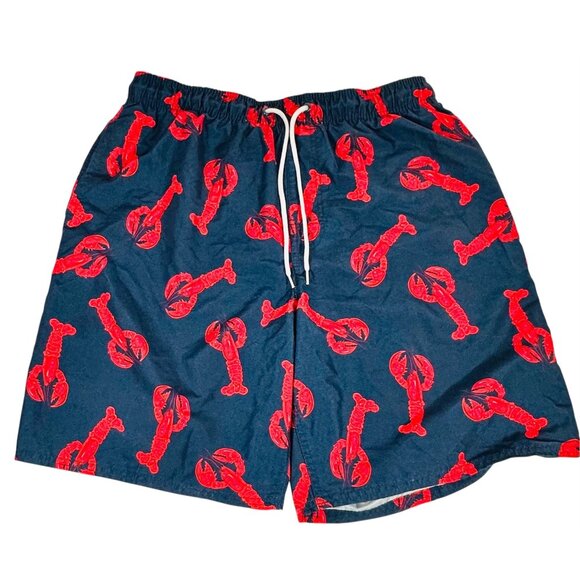 Beverly Hills Polo Club Mens Sz Large Lobster Print Swim Shorts With Mesh Lining - Picture 1 of 8